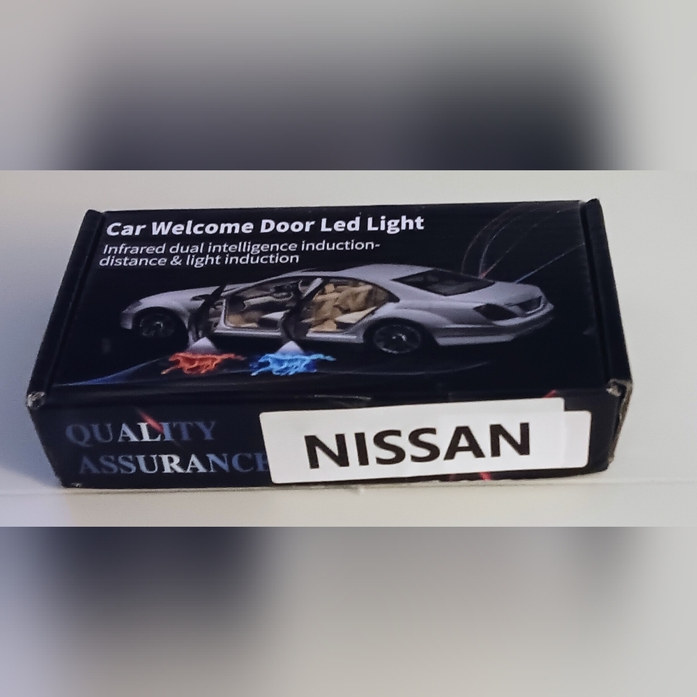 Courtesy Car Door Step LED  Logo Shadow Ghost Light Projector Lamps NISSAN